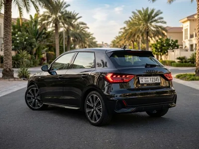 Audi A1 Sport à louer à Dubaï, vue arrière