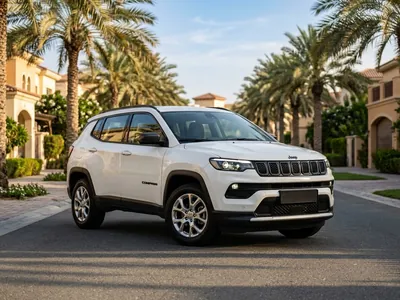 Jeep Compass à louer à Dubaï, vue avant