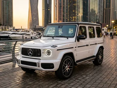 Mercedes-AMG G63 للإيجار في دبي، منظر أمامي