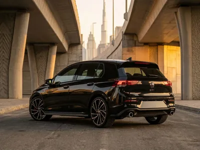 VW Golf GTI à louer à Dubaï, vue arrière