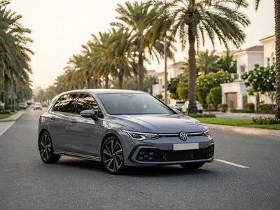 VW Golf 8 R-Line à louer à Dubaï, vue avant
