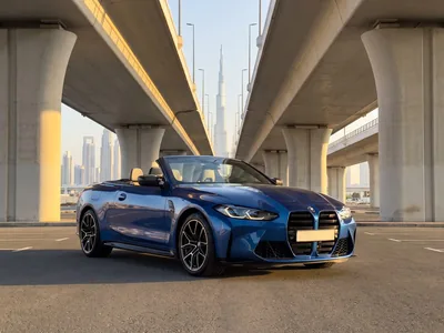 BMW M4 Competition Cabriolet à louer à Dubaï, vue avant