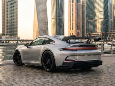 Porsche GT3 for rent in Dubai, rear view