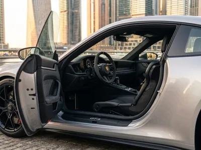 Porsche GT3 for rent in Dubai, interior