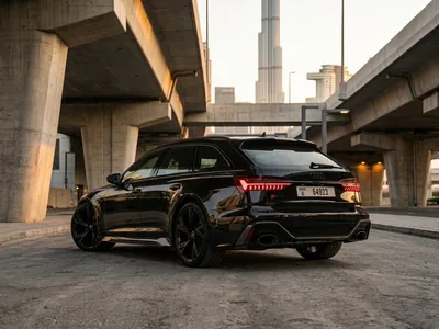 Audi RS6 à louer à Dubaï, vue arrière